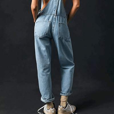 Salopette Jean Délavé Femme