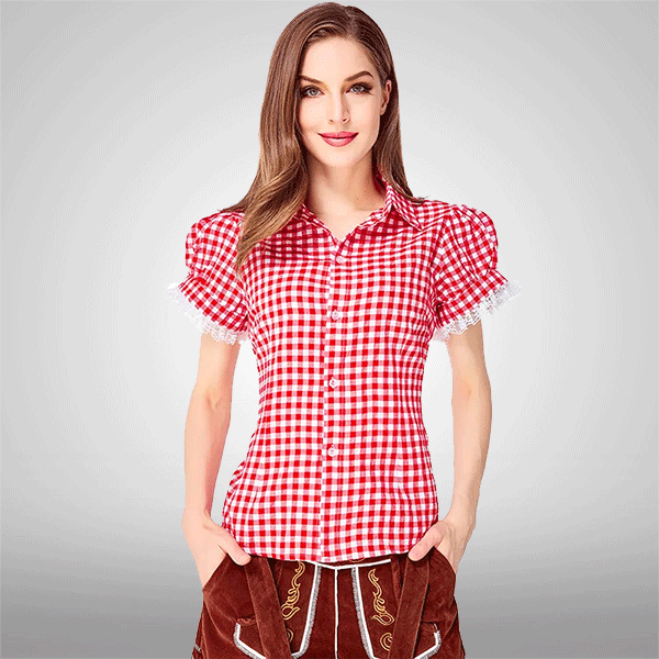 Salopette Rouge ร  Carreaux