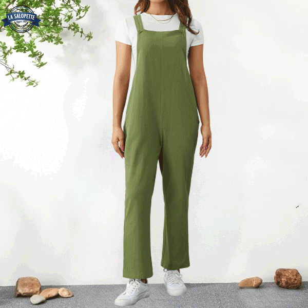 Robe Salopette Verte