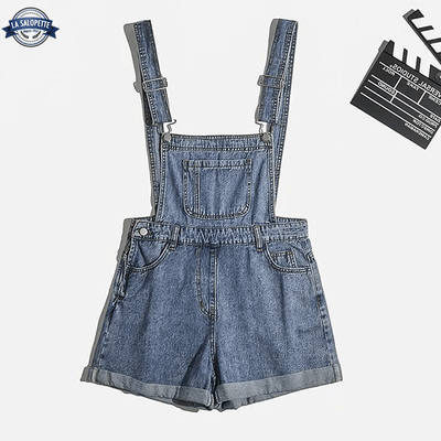 Short Dungarees Electra Blue Jeans