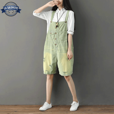 Salopette Short Verte