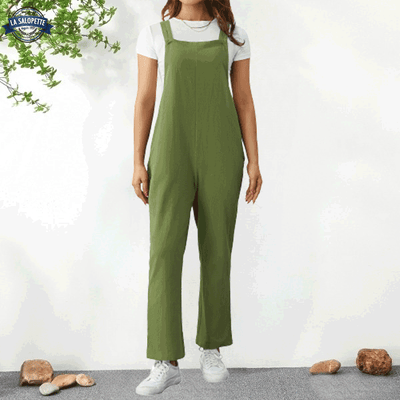 Une Piece Robe Salopette Verte