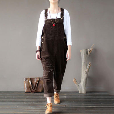 Vintage Overalls<br> Coffee Velvet