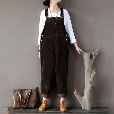 Vintage Overalls<br> Coffee Velvet