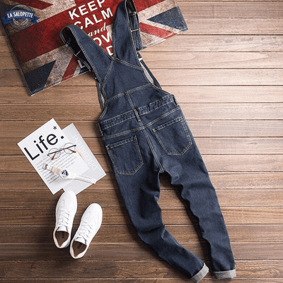 Salopette Bleue Foncée en Jean Homme