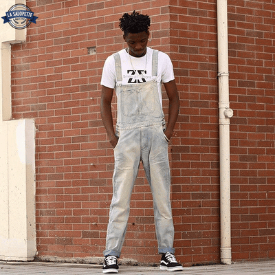 Salopette de Danse Bleue Usée