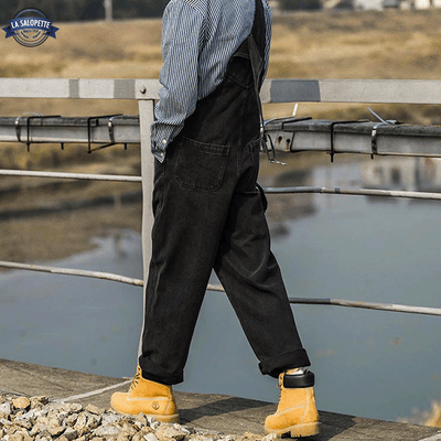 Denim Overalls<br> Rameau Black