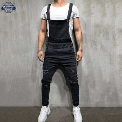 Salopette Jean Noir Homme