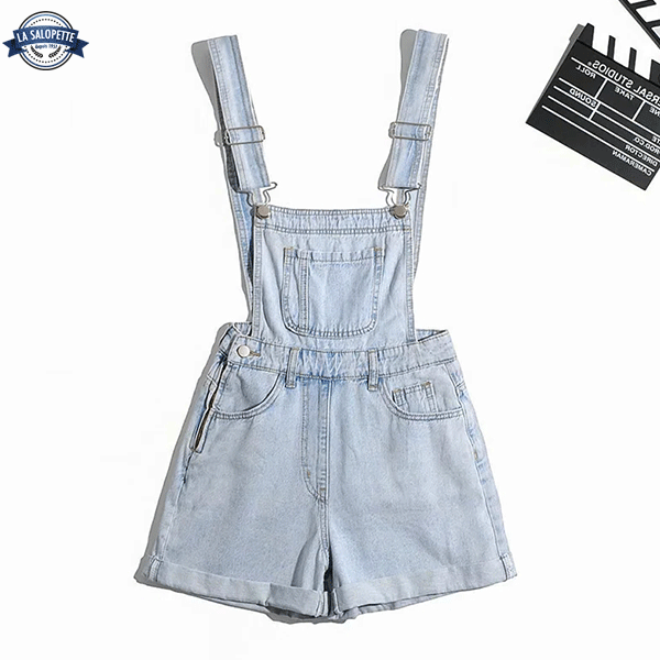 Light blue overalls deals shorts
