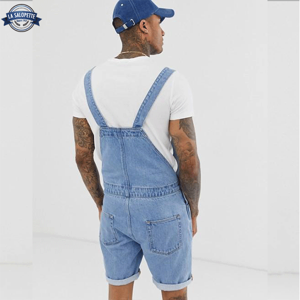 Light blue short 2024 overalls
