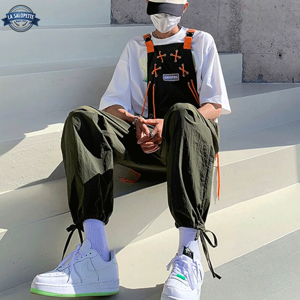 Salopette Verte à Lacet