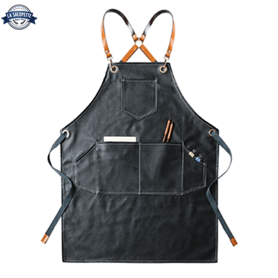 Tablier Cuir Noir