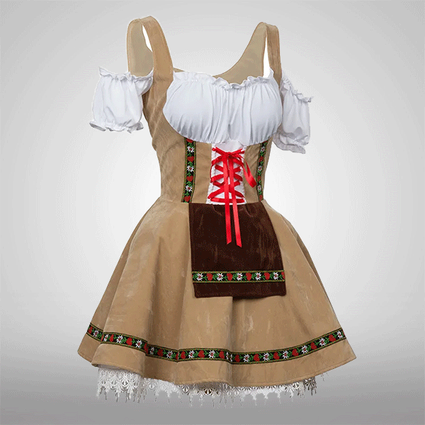 Oktoberfest Dirndl Costume Dungarees