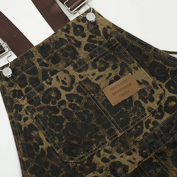 Vintage Dungarees Leopard Print