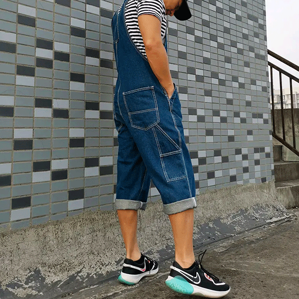 Short Dungarees Plus Size Bermuda