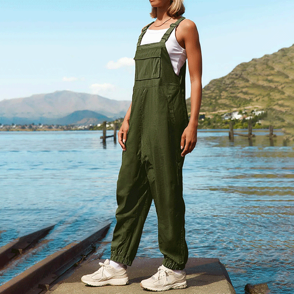 Women's Pistachio Green Dungarees