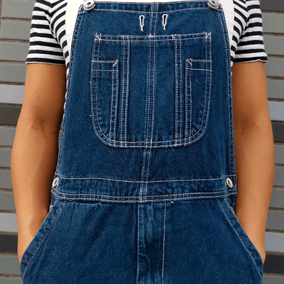 Short Dungarees Plus Size Bermuda