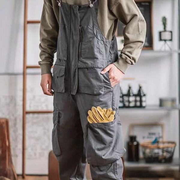 Gray Garage Dungarees