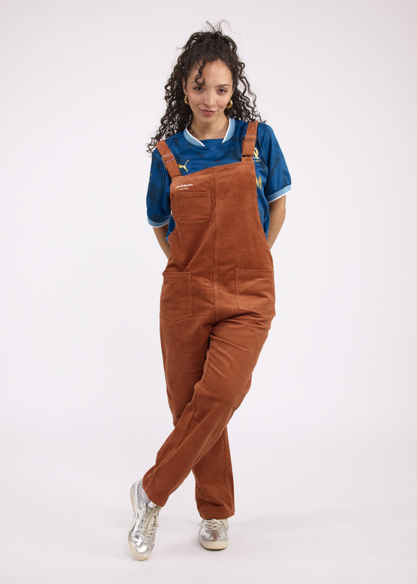 Terracotta Corduroy Dungarees