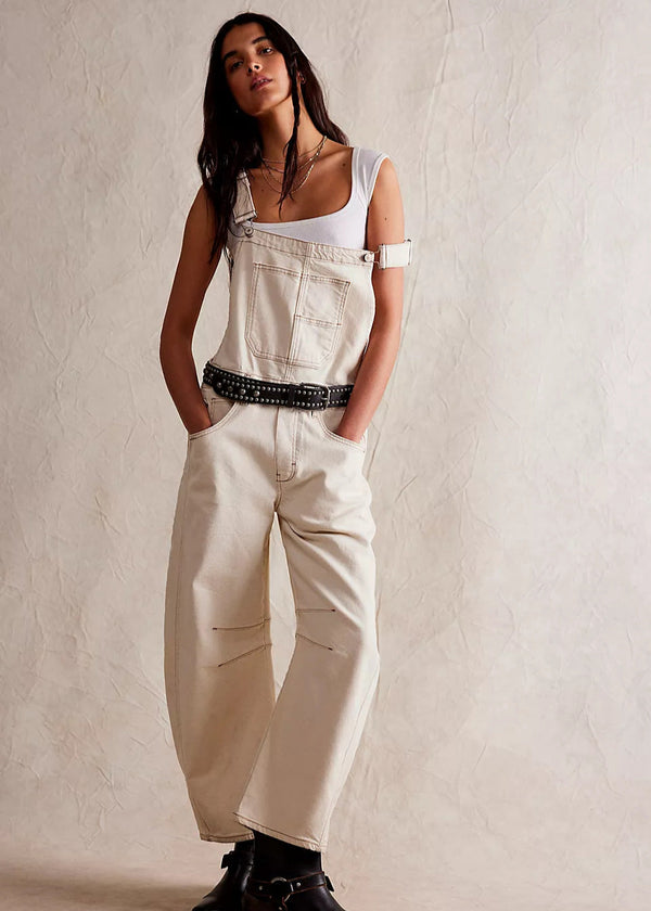 White Denim Dungarees Jasmine