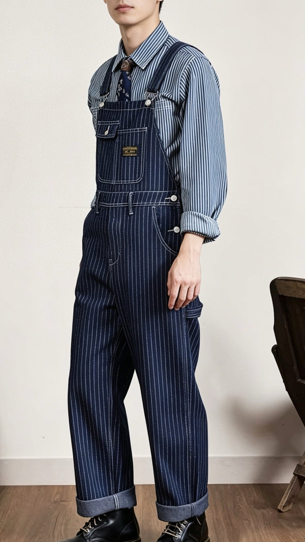 Striped Military Dungarees