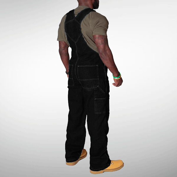 Black Construction Dungarees