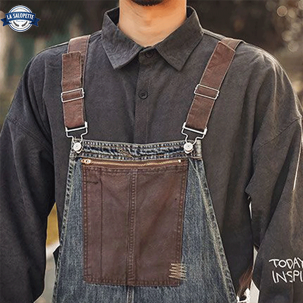 Wide Dungarees Retro Fisher Style