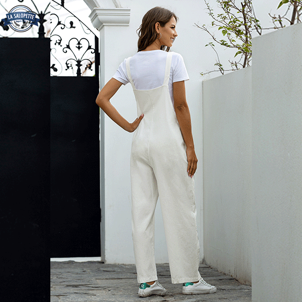dungarees dress Casual White