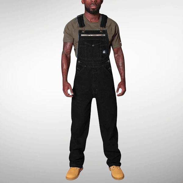 Black Construction Dungarees