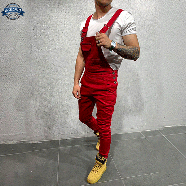 Denim Dungarees Cardinal Red