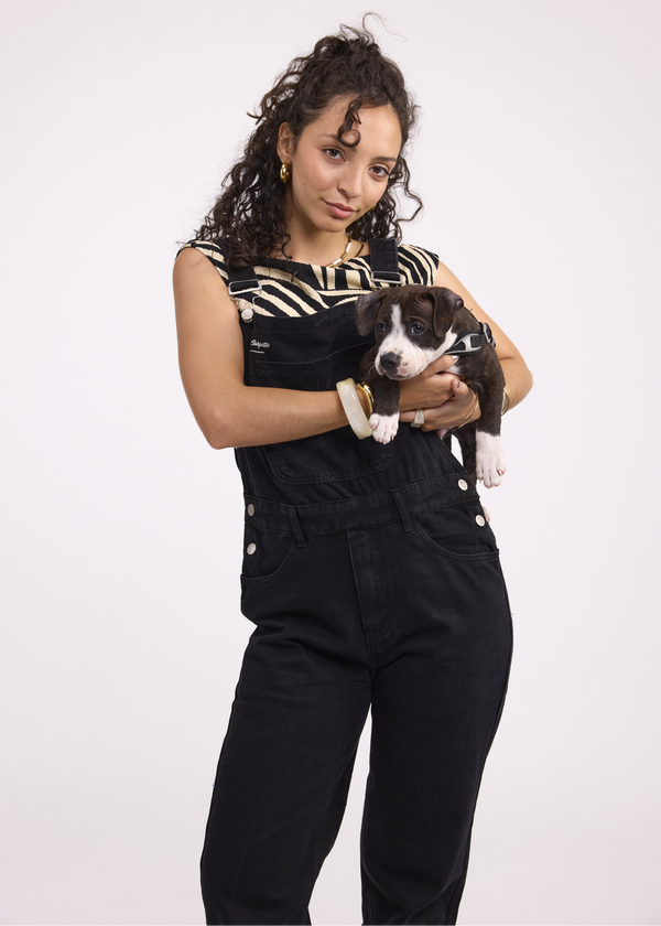 Vantablack Streetwear Denim Dungarees