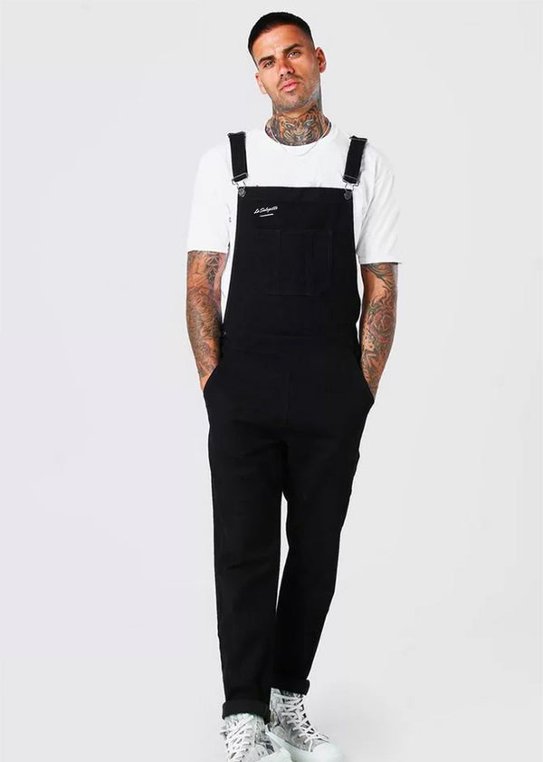 Denim Dungarees Raw Carbon