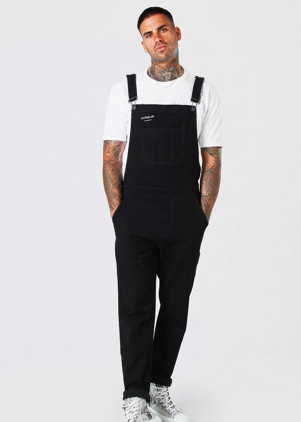 Denim Dungarees Raw Carbon