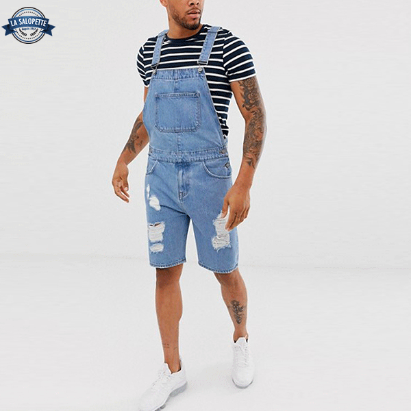 Short Dungarees Retro Jeans