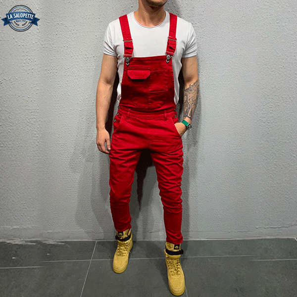 Denim Dungarees Cardinal Red