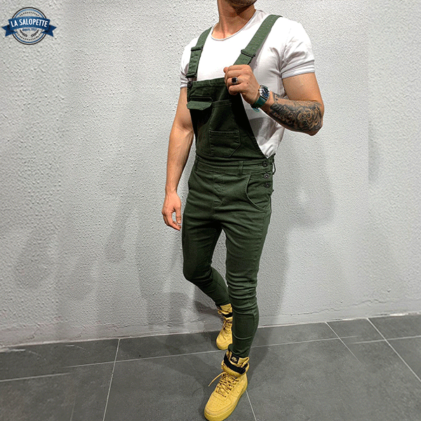 Denim Dungarees Marshal Khaki