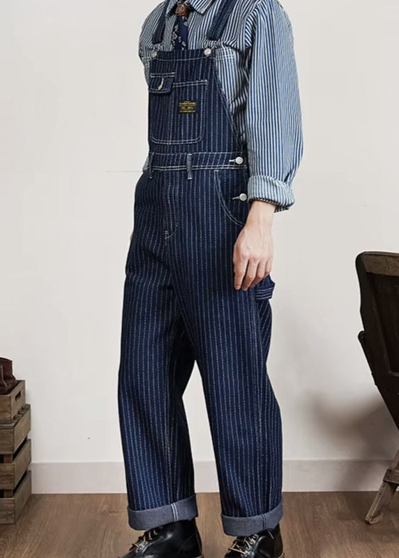 Striped Military Dungarees