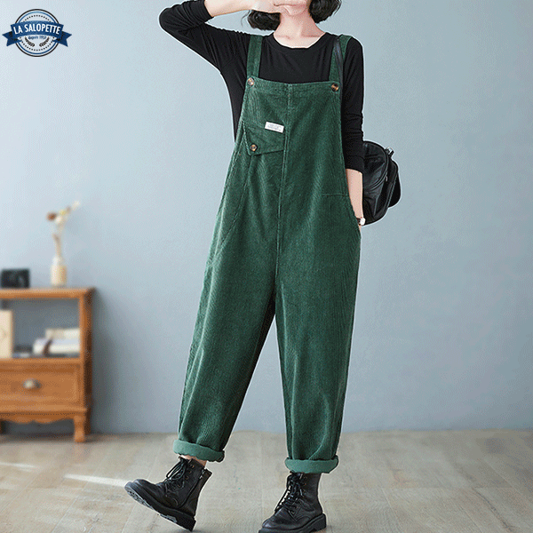 Vintage Dungarees Green Velvet