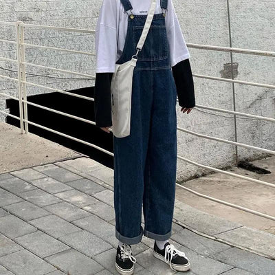 Denim Dungarees Plus Size Oversize