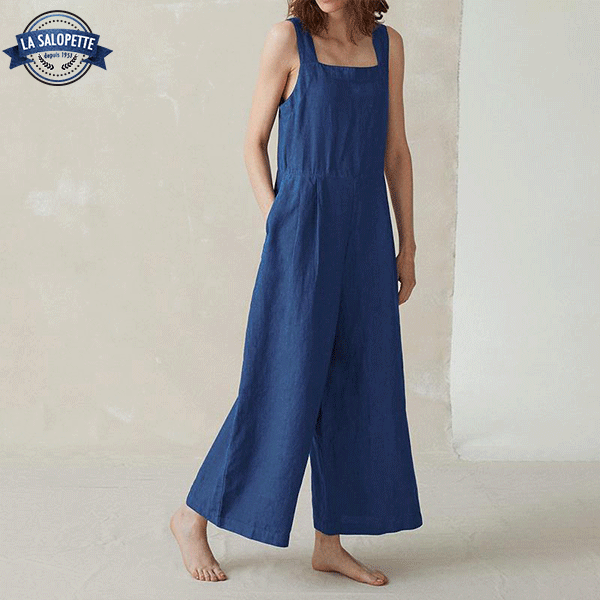 Pinafore Dress Blue Fluid