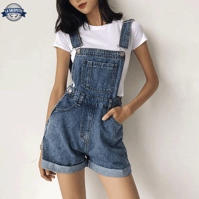 Short Dungarees Electra Blue Jeans