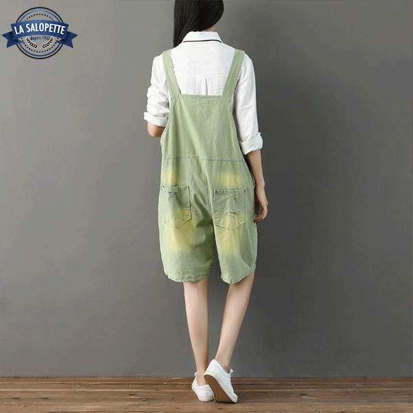 Short Dungarees Green Pachira