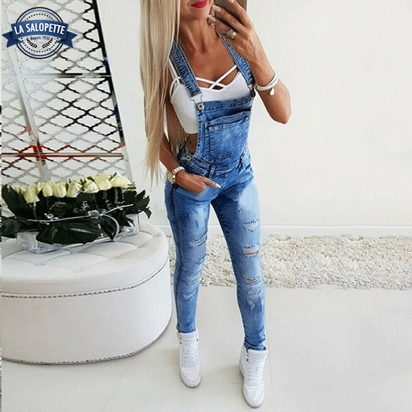 Denim Dungarees Slim Oia