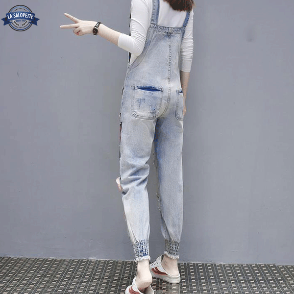 Denim Dungarees Rosy Cat