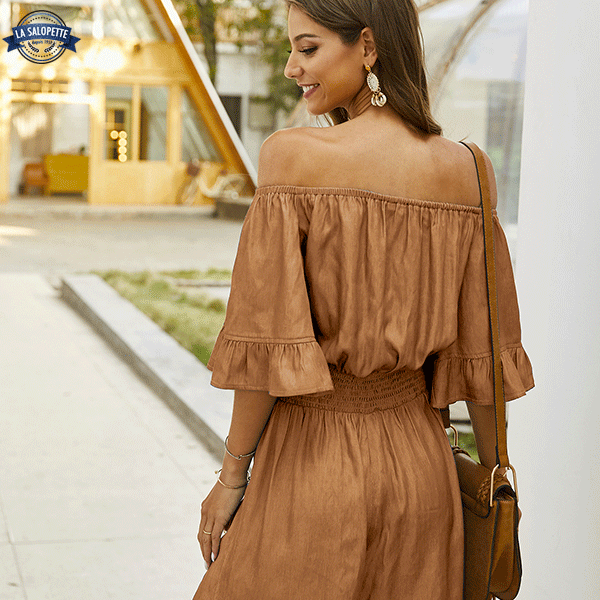 Bustier Playsuit Brown