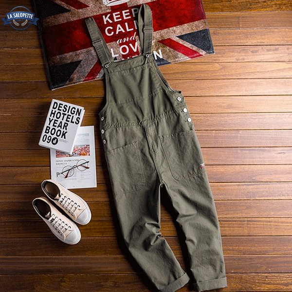 Work Dungarees Army Green Basic