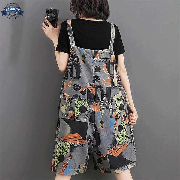 short dungarees Retro Kendo