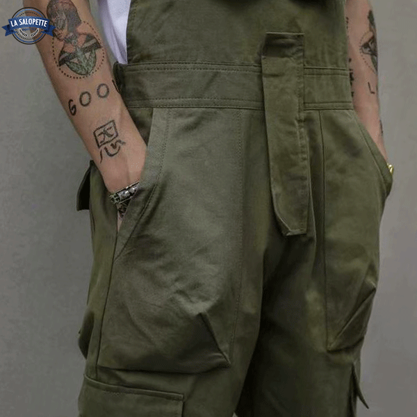 Work Dungarees Khaki Urban Classic
