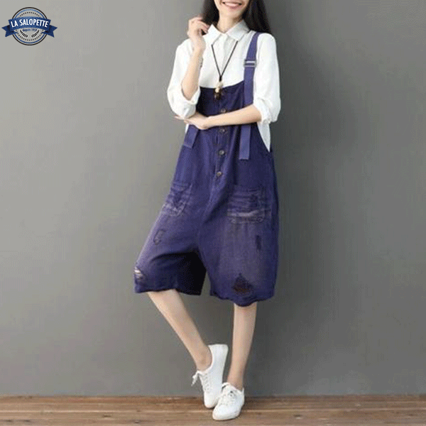 Denim Dungarees Violet Tainan