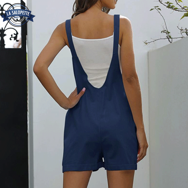 Short Dungarees Navy blue